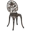 vidaXL Garten Bistro Set 3 pcs Bronze Aluminium