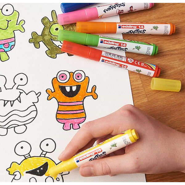 edding Kinderfasermaler Funtastics 18 Stk. Mehrfarbig 14