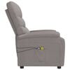 vidaXL Massagesessel Elektrisch Taupe Stoff