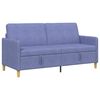 vidaXL Sofa mit Stauraum Jeans blau 172 x 78 x 87 cm Polyester