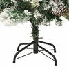 vidaXL Weihnachtsbaum mit Beleuchtung Schnee und Zapfen 120 cm PVC&PE