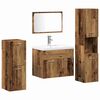 vidaXL Badezimmerm&ouml;bel-Set Wandmontiert 4 pcs Altholz Holzwerkstoff