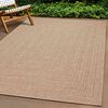 vidaXL Teppich ZIZUR Beige 240x340 cm Jute-Optik Indoor und Outdoor