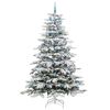 vidaXL K&uuml;nstlicher klappbarer Weihnachtsbaum Wei&szlig; 240 cm PE und PVC