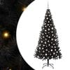 vidaXL Weihnachtsbaum Schwarz 240 cm PVC