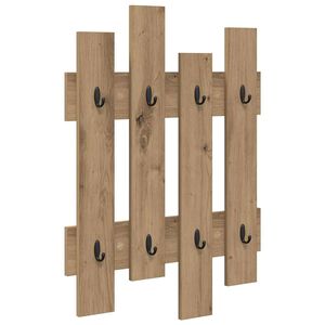 vidaXL Wandmontierter nachttisch Wandhalterung Artisan-Eiche