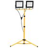 vidaXL LED-Fluter mit Stativ 2x100 W Warmwei&szlig;