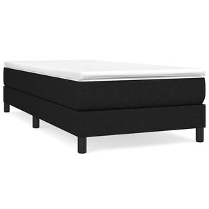 vidaXL Boxspringbettgestell Schwarz 80x200 cm Stoff