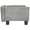 vidaXL Hundebett Hellgrau 70x45x30 cm Samt