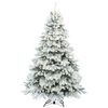 vidaXL K&uuml;nstlicher Weihnachtsbaum mit 300 LEDs Wei&szlig; 180 cm PE und PVC