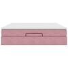 vidaXL Ottoman-Bett mit Matratze Rosa 160x200 cm Samt