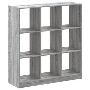 vidaXL B&uuml;cherregal Grau Sonoma 102x32x108 cm Holzwerkstoff