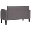 vidaXL Zweisitzer-Sofa Grau 110 cm Kunstleder
