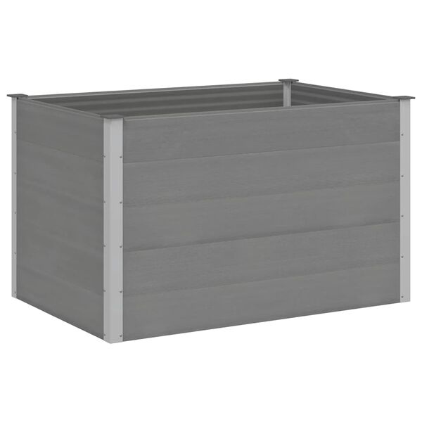 vidaXL Garten-Hochbeet WPC 150x100x91 cm Grau