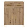 vidaXL Sideboard Artisan-Eiche 69,5 x 34 x 90 cm Holzwerkstoff