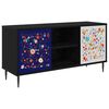 vidaXL TV-Schrank MAINZ 102 x 33 x 51 cm Schwarz Eichen-Optik