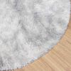 vidaXL Teppich Shaggy Hochflor NAVARRA Silbergrau 160x160 cm Polyester