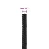 vidaXL Bootsseil Schwarz 5 mm 100 m Polypropylen