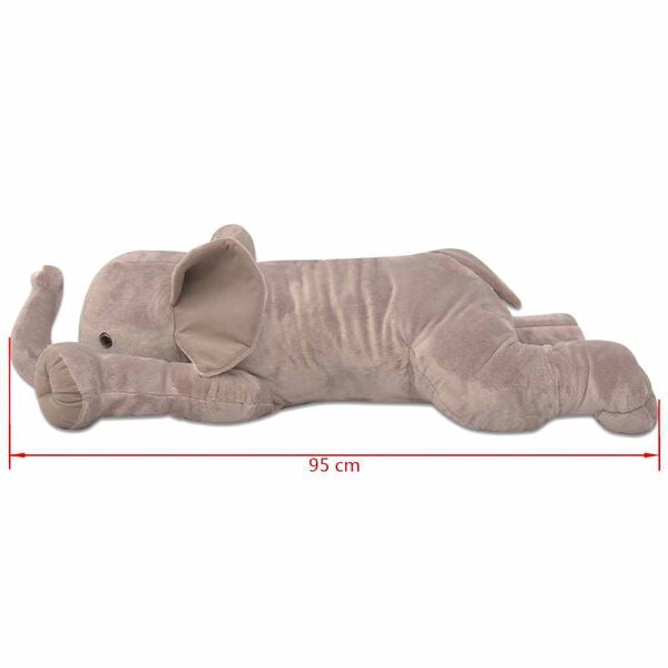 vidaXL Elefant Kuscheltier Pl&uuml;sch XXL 95 cm