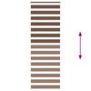 vidaXL Doppelrollo Braun 85x230 cm Stoffbreite 80,9 cm Polyester