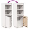 vidaXL Highboard Weiß 37x34x110 cm Massivholz Kiefer