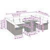 vidaXL Garten-Sofa-Set mit Speicher 10 pcs Beige Poly Rattan
