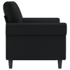 vidaXL 2-Sitzer-Sofa Schwarz 120 cm Kunstleder