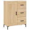 vidaXL Highboard Sonoma-Eiche 69,5x34x180 cm Holzwerkstoff