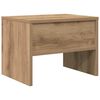 vidaXL Nachttisch 2 pcs Artisan-Eiche 40 x 40 x 30 cm Holzwerkstoff