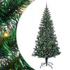 vidaXL K&uuml;nstlicher vorbeleuchteter Weihnachtsbaum Gr&uuml;n 240 cm