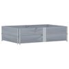 vidaXL Pflanzkasten Grau 150x100 cm Massivholz Kiefer