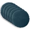 vidaXL Kissenbezug 6 pcs HEERLEN Blau &Oslash; 60 cm Samt