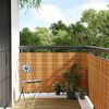 vidaXL Balkon-Sichtschutz Hellbraun 1000x100 cm Poly Rattan