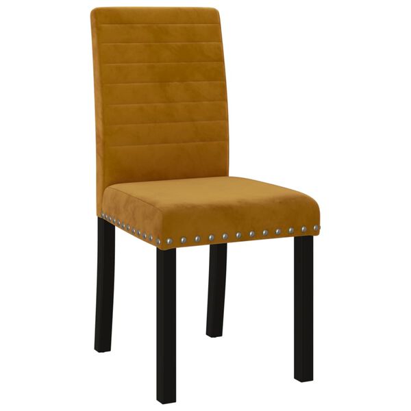 vidaXL Esszimmerst&uuml;hle 6 Stk. Braun Samt