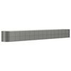 vidaXL Hochbeet Pulverbeschichteter Stahl 620x80x68 cm Grau