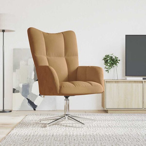 vidaXL Relaxsessel Braun Samt