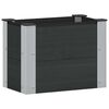 vidaXL Hochbeet Schwarz 50 x 30 x 36 cm WPC und Aluminium