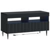 vidaXL LED-TV-Schrank Schwarz Holzwerkstoff