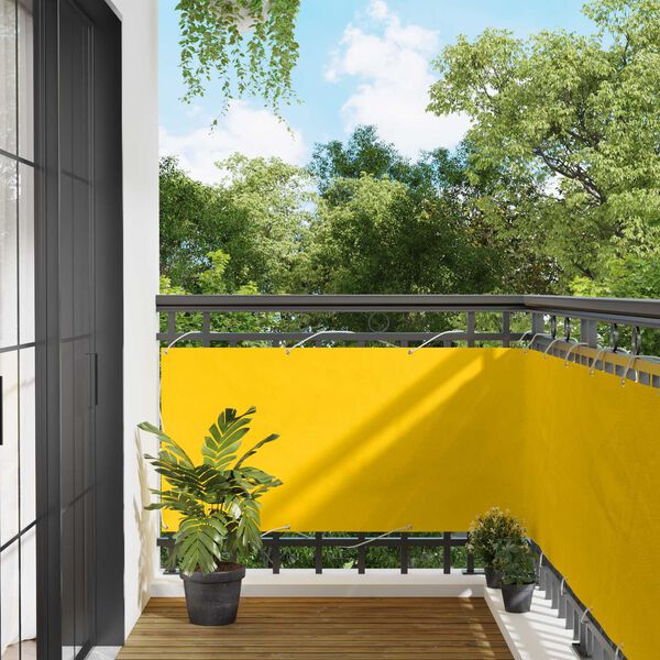 vidaXL Balkonsichtschutz Gelb 75 x 200 cm