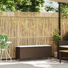vidaXL Gartenbank mit Kissen Braun 110x30x40,5 cm Poly Rattan