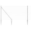 vidaXL Zaunpfosten Silber 100 x 1,2 m (36 mm Maschen) Stahl