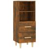 vidaXL Sideboard Räuchereiche 34,5x34x90 cm Holzwerkstoff