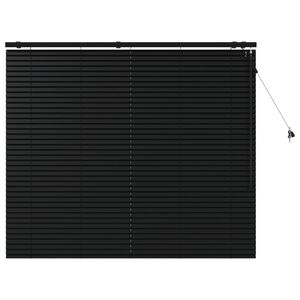 vidaXL Venezianische Jalousie Schwarz 95 x 220 cm 35 mm