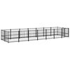vidaXL Outdoor-Hundezwinger Stahl 13,14 m&sup2;
