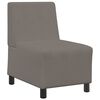 vidaXL Modulares Armfreies Sofa Hellgrau 55 x 74 x 82 cm Cordstoff