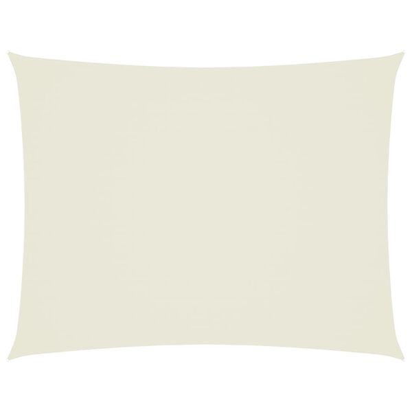 vidaXL Sonnensegel Oxford-Gewebe Rechteckig 3x4 m Creme