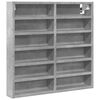 vidaXL Vitrinenschrank Betongrau 60x8,5x58 cm Holzwerkstoff