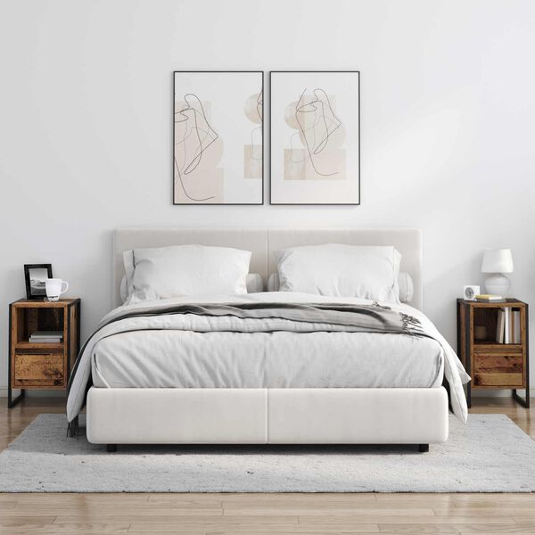 vidaXL Nachttisch Altholz 39,5 x 30 x 50 cm Holzwerkstoff