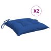 vidaXL Palettenkissen 2 Stk. Blau 50x50x7 cm Oxford-Gewebe