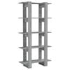 vidaXL B&uuml;cherregal/Raumteiler Grau Sonoma 80x30x160 cm Holzwerkstoff